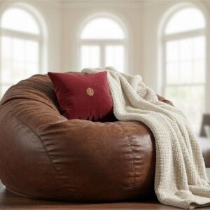 Luxery leather beanbag