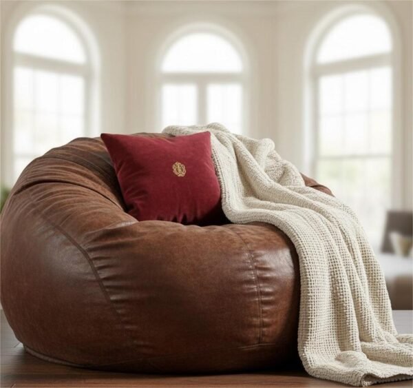Luxery leather beanbag